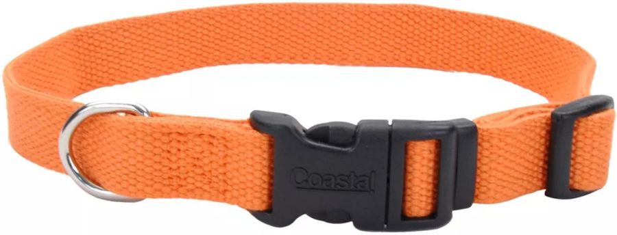 Coastal Pet New Earth Soy Adjustable Dog Collar Pumpkin Orange image 0