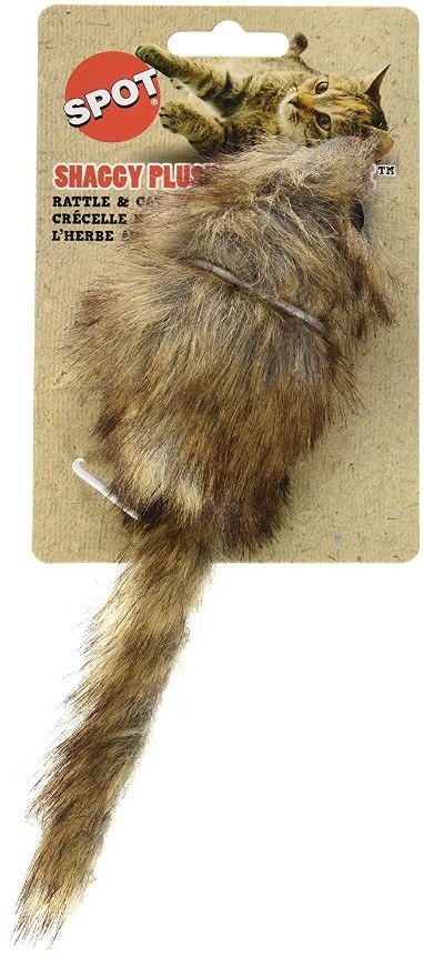 Spot Fur Mouse Cat Toy - Assorted image 0