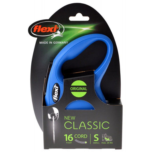 Flexi New Classic Retractable Cord Leash - Blue image 0