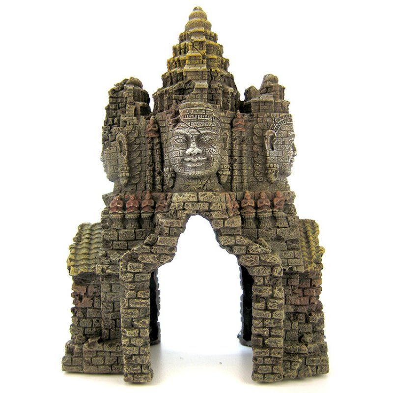 Blue Ribbon Angkor Wat Temple Gate Ornament image 0