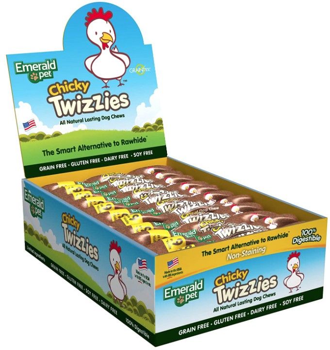 Emerald Pet Chicky Twizzies Natural Dog Chews image 0