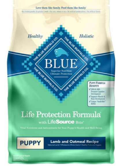 Blue Buffalo Life Protection Natural Lamb & Oatmeal Recipe Puppy Dog Food 30lbs. image 0