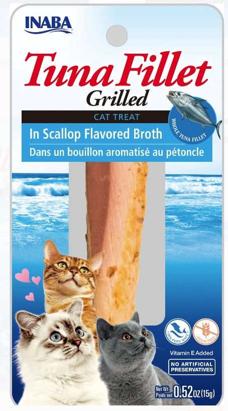 Inaba Tuna Fillet Grilled Cat Treat in Scallop Flavored Broth image 0