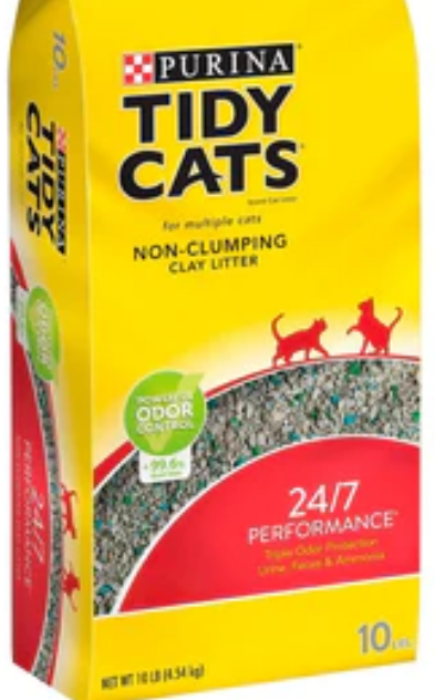 Tidy Cats Non-Clumping 24/7 Performance MultiCat Odor Control Litter image 0