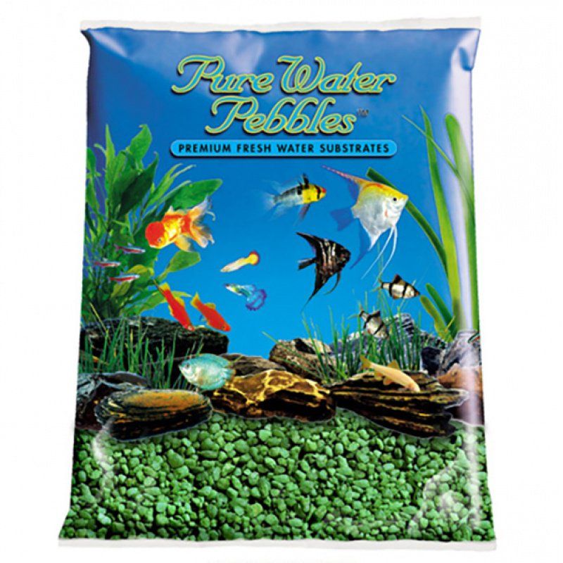 Pure Water Pebbles Aquarium Gravel - Emerald Green image 0