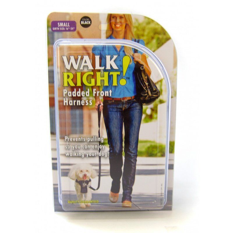 Coastal Pet Walk Right Padded Harness - Black image 0