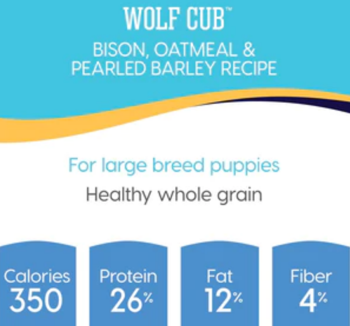 Solid Gold Wolf Cub with Bison Dry Puppy Food 24lb. Bag image 1