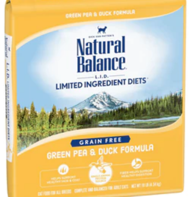 Natural Balance L.I.D. Limited Ingredient Diets Green Pea & Duck Dry Cat Food image 0