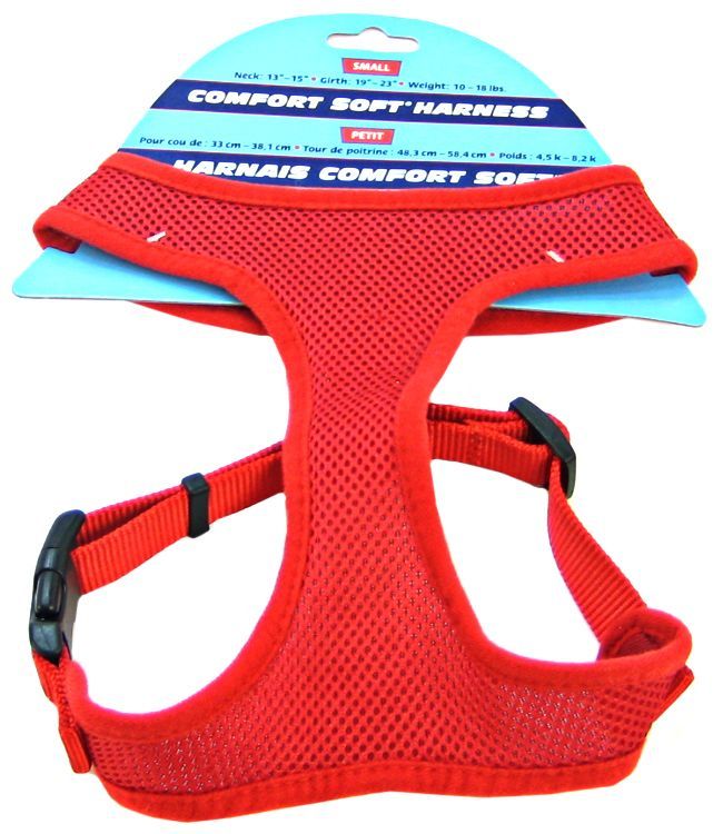 Coastal Pet Comfort Soft Adjustable Harness - Red