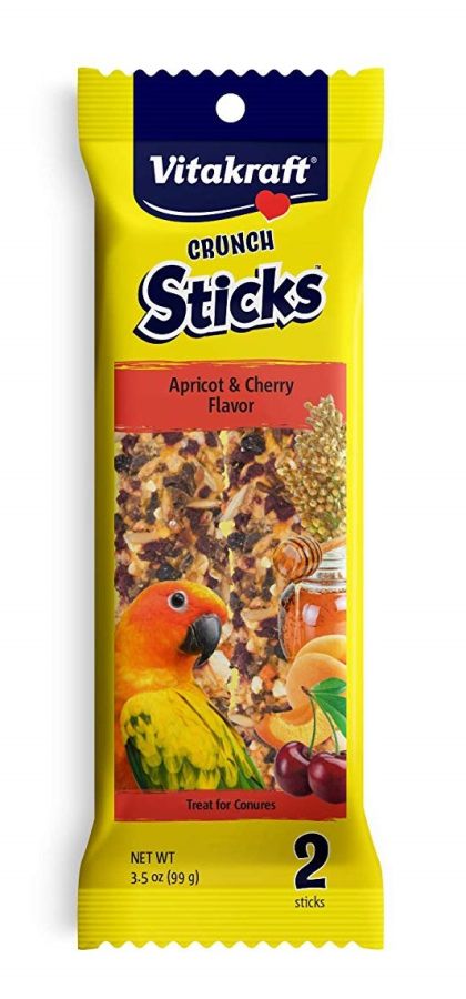 Vitakraft Crunch Sticks Apricot & Cherry Conure Treats image 0