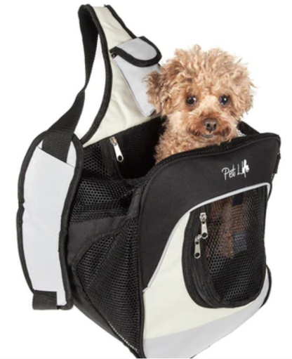 Pet Life ® Single Strap Over-The-Shoulder Hands Free Fashion Pet Backpack image 0