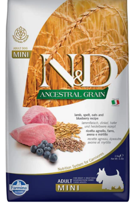 Farmina Ancestral Grain Lamb & Blueberry Mini Adult Dry Dog Food image 0