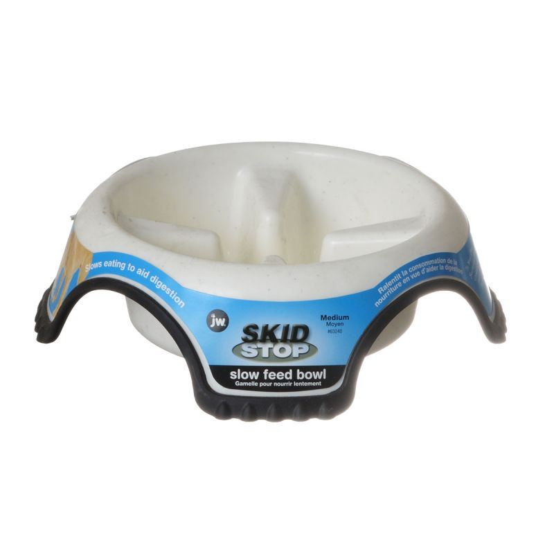JW Pet Skid Stop Slow Feed Bowl image 0