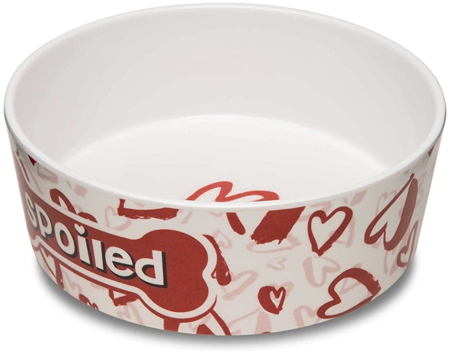 Loving Pets Dolce Moderno Bowl Spoiled Red Heart Design image 0