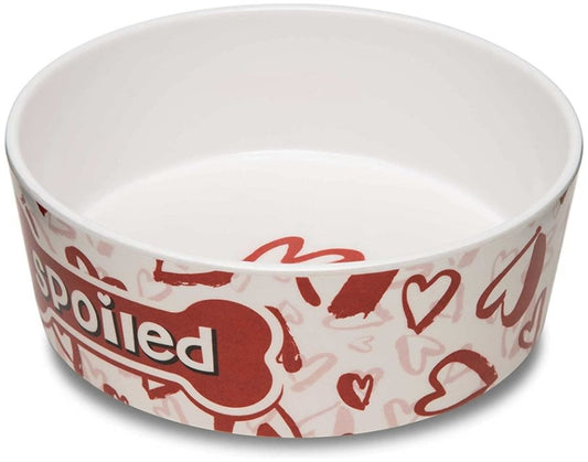 Loving Pets Dolce Moderno Bowl Spoiled Red Heart Design image 0