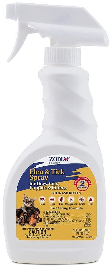 Zodiac Flea & Tick Spray for Dogs, Puppies, Cats & Kittens image 0