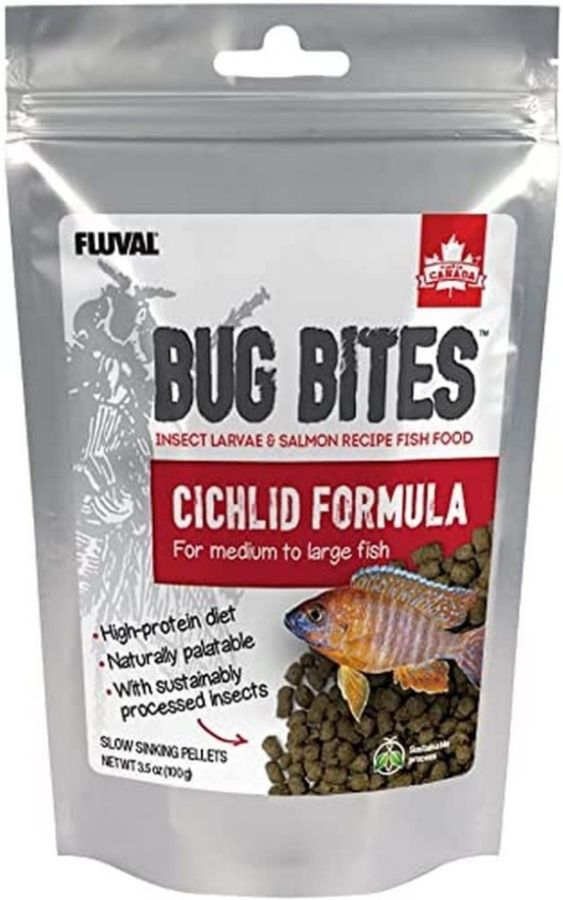 Fluval Bug Bites Cichlid Formula for Medium-Large Fish image 0