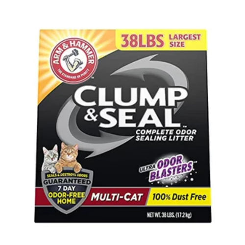 Arm & Hammer Clump & Seal Multi-Cat Cat Litter - Fresh Scent - 38 Lbs image 0