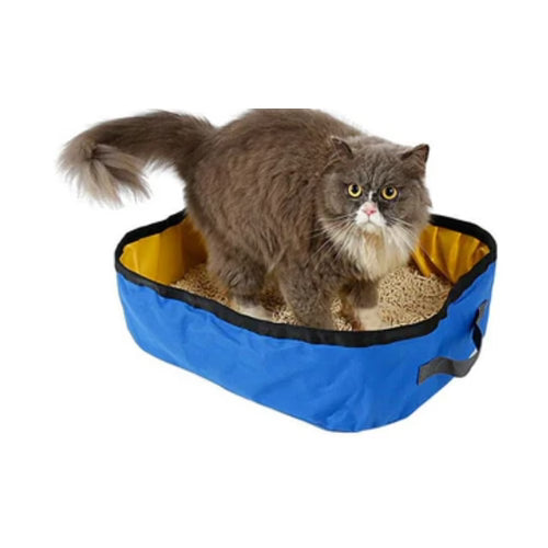 Pet Life ® 'Litter Go' Travel Folding Waterproof Kitty Cat Litterbox and Bath56