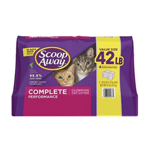 Scoop Away Complete Performance Multi-Cat Cat Litter - Scented - 42 Lbs