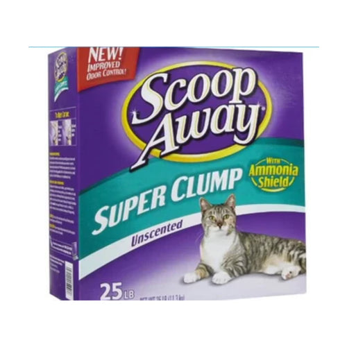 Scoop Away Super Clump Unscented Cat Litter - Unscented - 25 Lbs