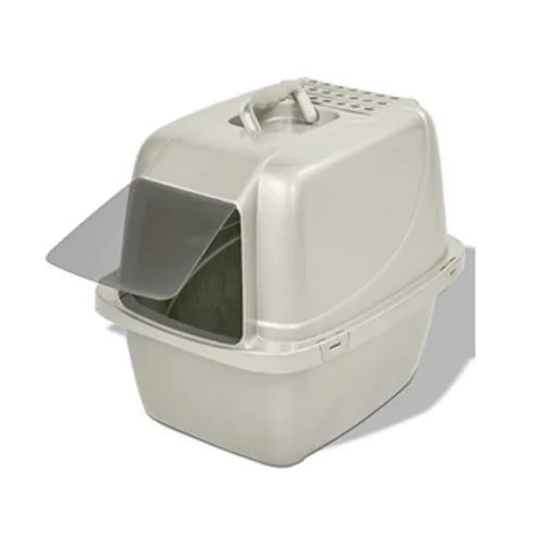Van Ness Enclosed Cat Litter Pan - White - Large