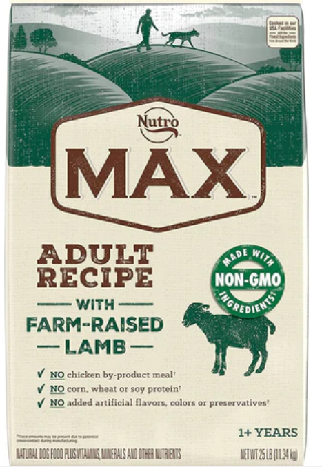 Nutro Max Lamb Dry Dog Food - 25 Lbs image 0