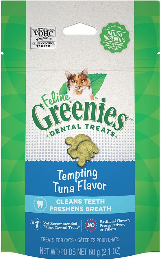 Greenies Feline Dental Treats Tempting Tuna Flavor image 0