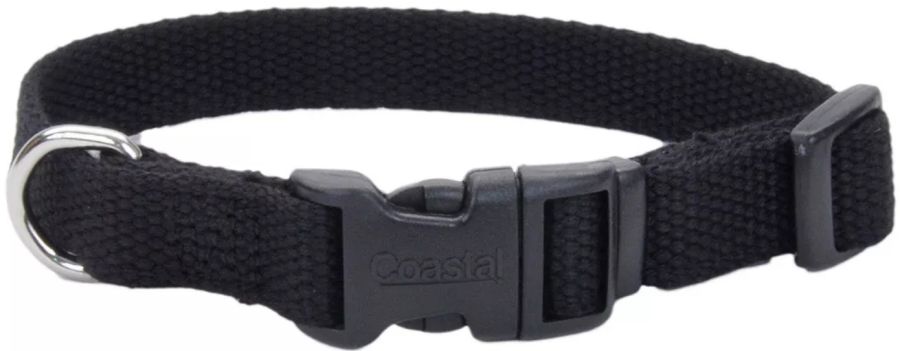 Coastal Pet New Earth Soy Adjustable Dog Collar Onyx Black image 0
