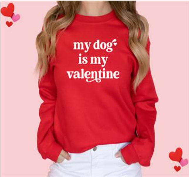 Valentine Sweatshirt Unisex Crew Neck image 1