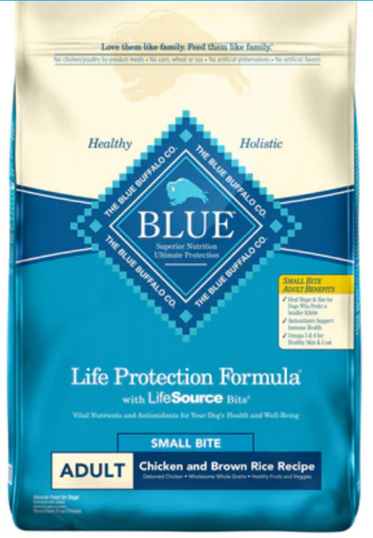 Blue Buffalo Life Protection Natural Small Bites Chicken & Brown Rice Adult Dog image 0