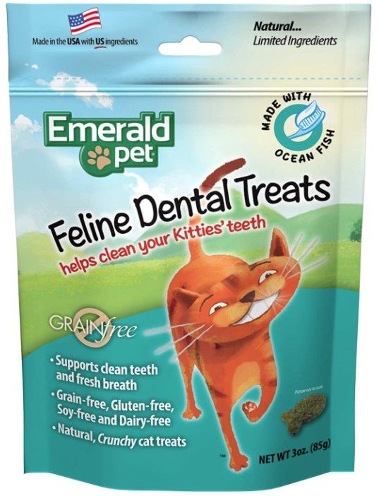 Emerald Pet Feline Dental Treats Ocean Fish Flavor image 0