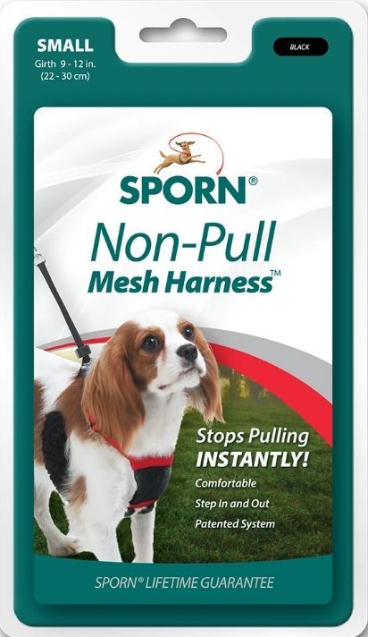 Sporn Non Pull Mesh Harness for Dogs - Black image 0