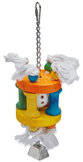 AE Cage Company Happy Beaks Ball in Solitude Assorted Bird Toy image 0
