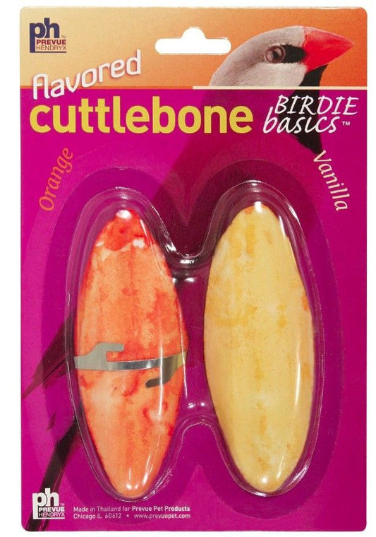 Prevue Birdie Basics Flavored Cuttlebone Orange and Vanilla Small 4 Inch Long image 0