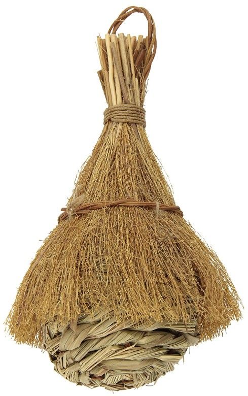 Prevue Finch All Natural Fiber Covered Tiki Hut Nest image 0