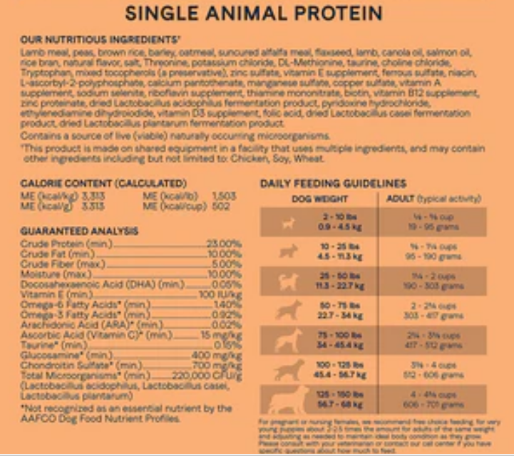 Canidae All Life Stages Premium Dry Dog Food - Lamb Meal and Rice image 2