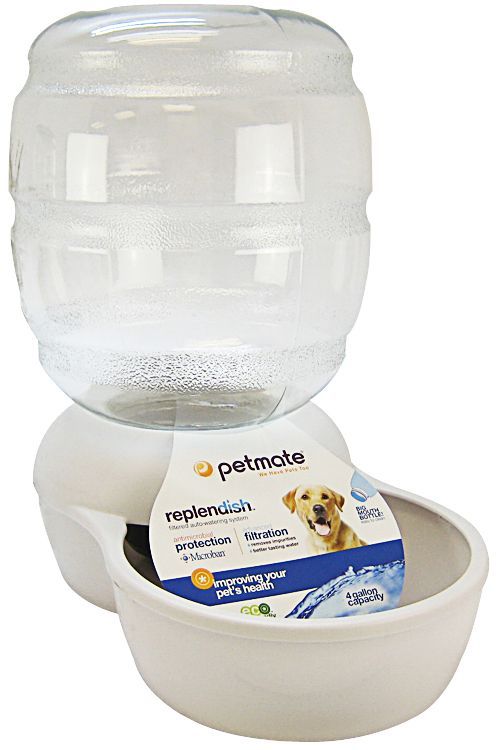 Petmate Replendish Waterer - Pearl Silver Gray image 0