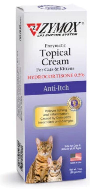 Zymox Enzymatic Anti-Itch Topical Cream for Cats & Kittens with Hydrocortisone image 0