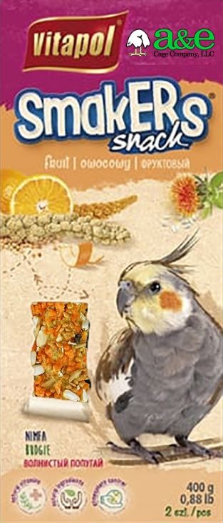 A&E Cage Company Smakers Cockatiel Orange Treat Sticks image 0