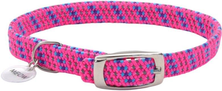 Coastal Pet Elastacat Reflective Safety Collar with Charm Pink image 0