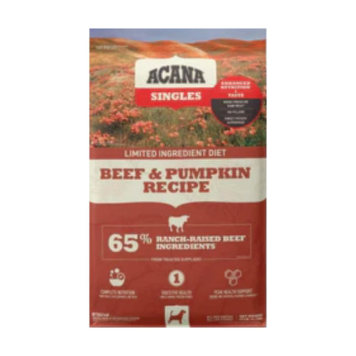 Acana Singles Grain-Free Beef & Pumpkin Dry Dog Food