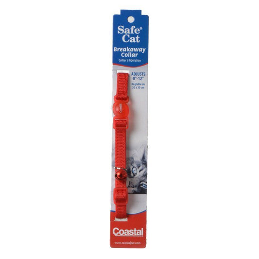 Coastal Pet Safe Cat Nylon Adjustable Breakaway Collar - Red image 0