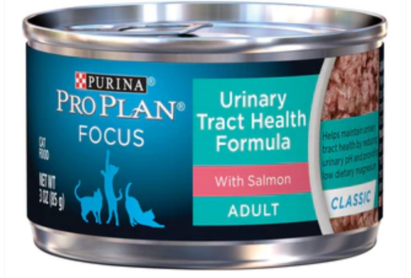 Purina Pro Plan Focus Urinary Tract Health Salmon Recipe Wet Cat Food-3oz-24Pack image 0