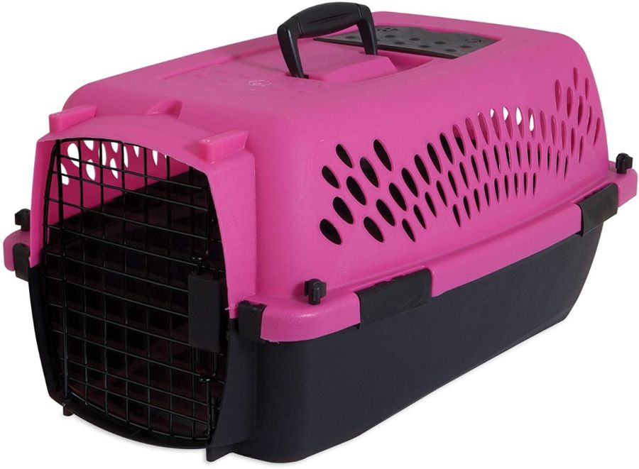 Petmate Pet Porter Kennel Pink and Black image 0