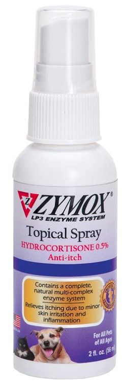 Zymox Topical Spray with Hydrocortisone for Dogs and Cats image 0