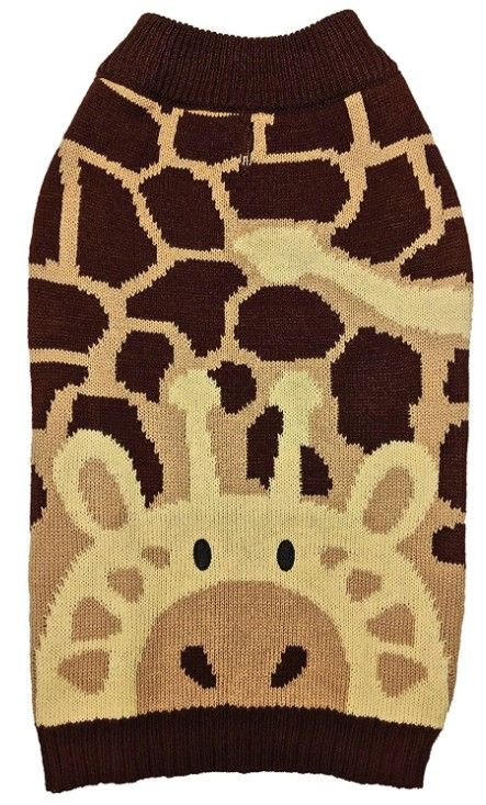 Fashion Pet Giraffe Dog Sweater Brown image 0