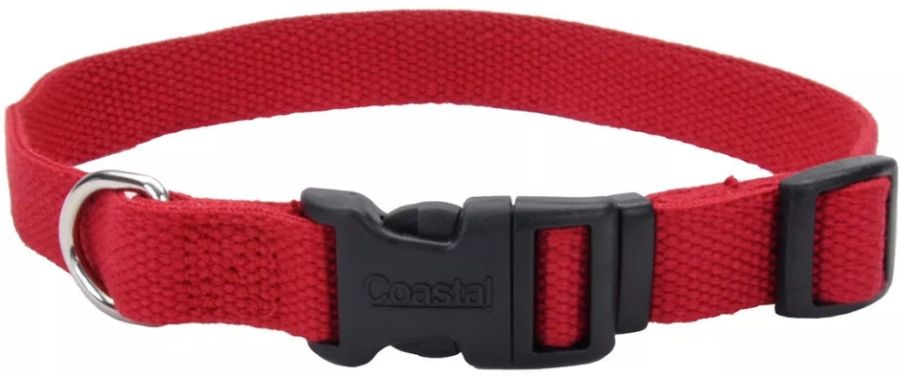 Coastal Pet New Earth Soy Adjustable Dog Collar Cranberry image 0