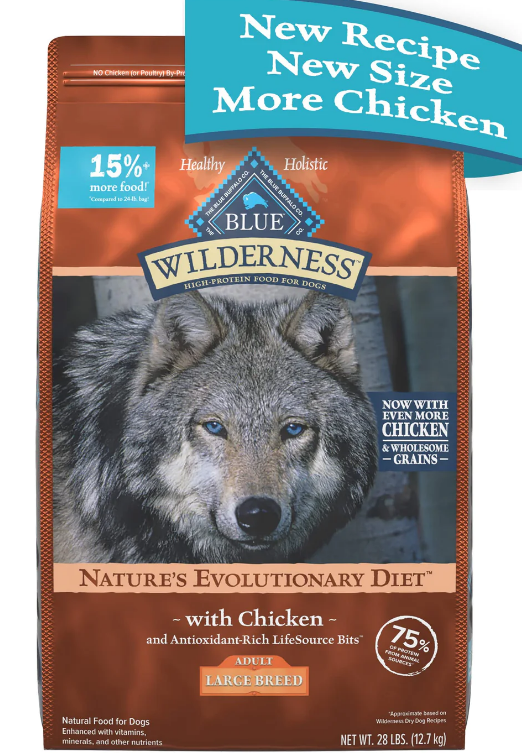 Blue Buffalo Wilderness Large-Breed High-Protein Chicken w/Wholesome Grains image 0