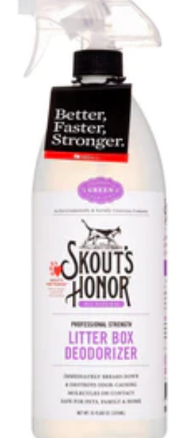Skout's Honor Litter Box Cat Deodorizing Spray - 35 oz Bottle image 0